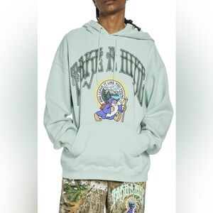 Mint Green Graphic Hoodie